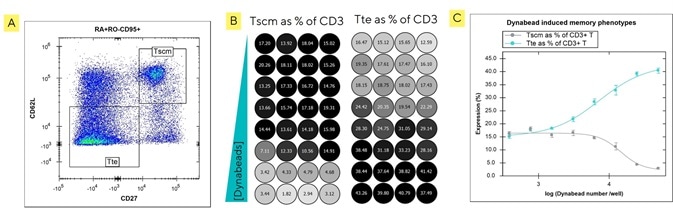 Pre-set gating templates in iQue Forecyt® provide automated phenotyping of T cell subsets. Pre-set gating templates in iQue Forecyt® provide automated phenotyping of T cell subsets.
